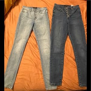 Set of 2 Banana Republic High Rise Skinny Jeans Size 0